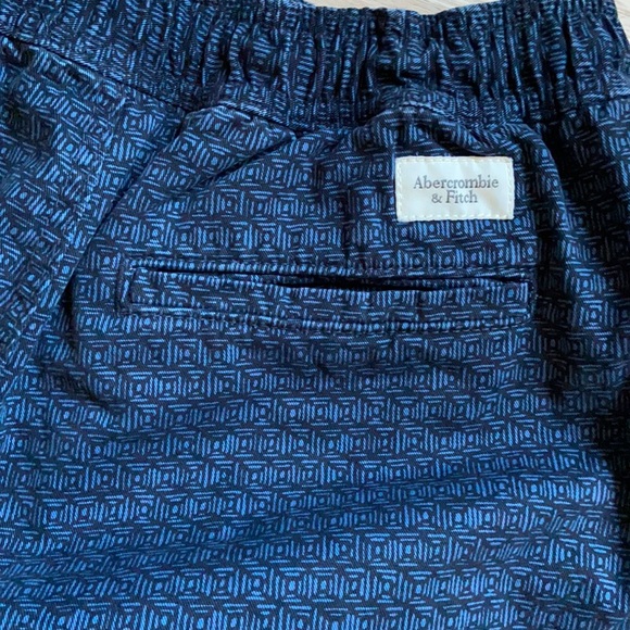 NWOT Abercrombie & Fitch Mens Blue Jogger Pants Medium - Picture 3 of 9